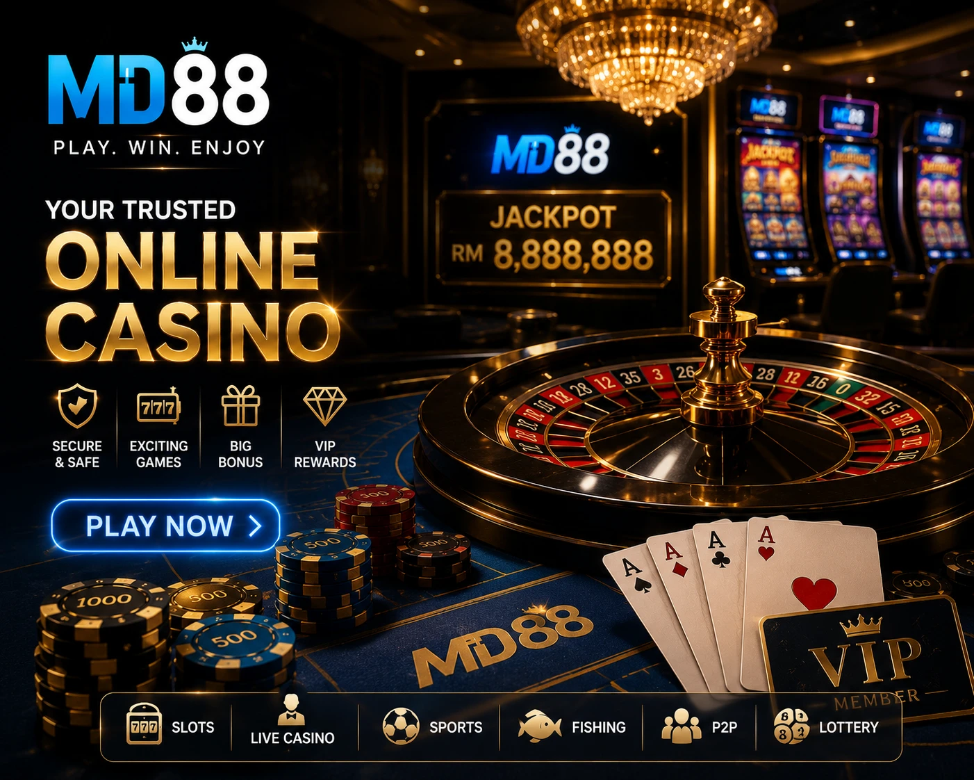 Welcome bonus illustration highlighting up to MYR 30,000 and free spins