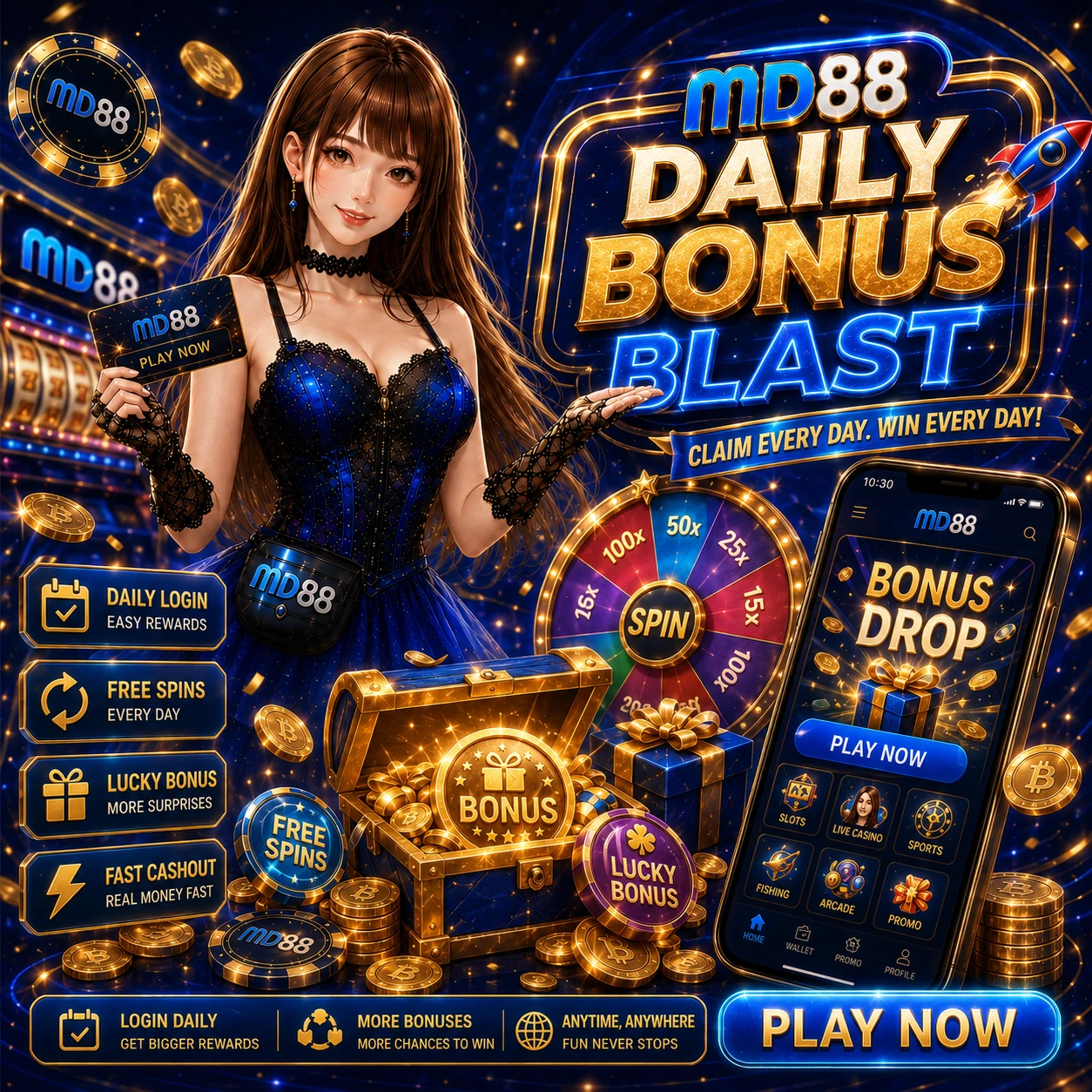 MD88 agent program hero banner with commission and partner theme