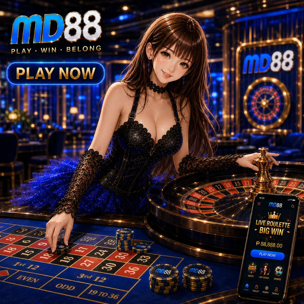 Android APK installation illustration for the MD88 app